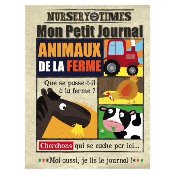 Journal en tissu | Animaux de la ferme