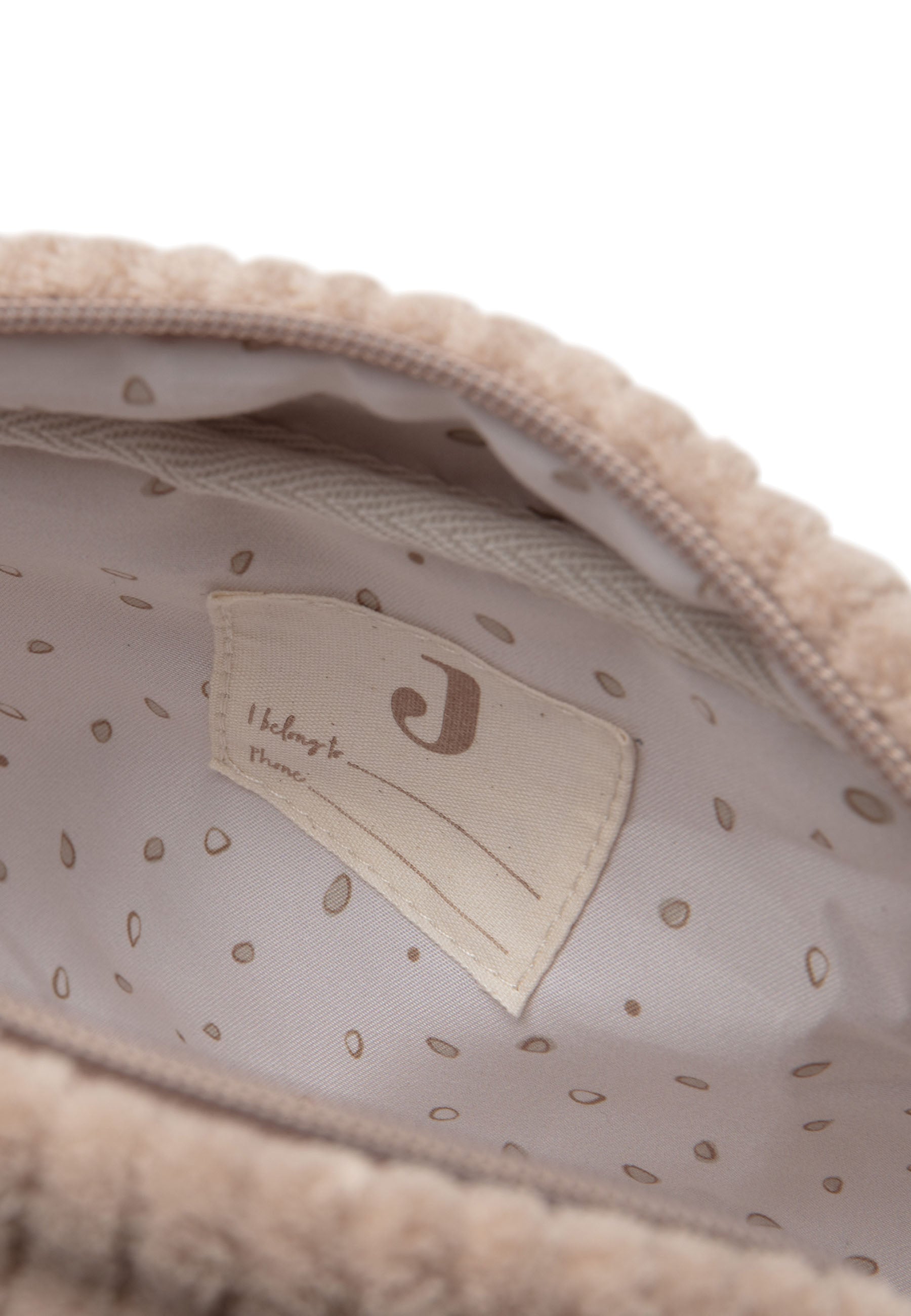 Trousse de toilette Cloudy Rib | Milky Coffee