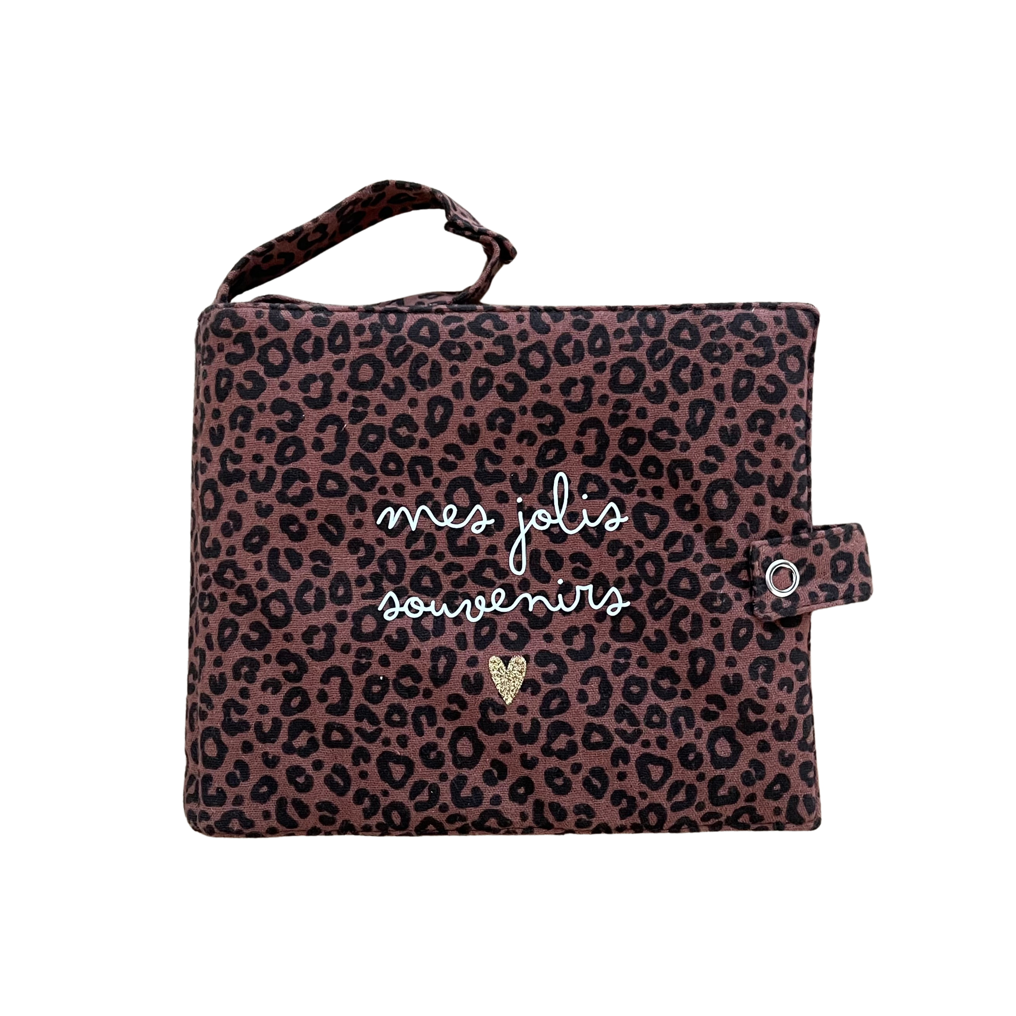 Mini album photo | gaze léopard marron