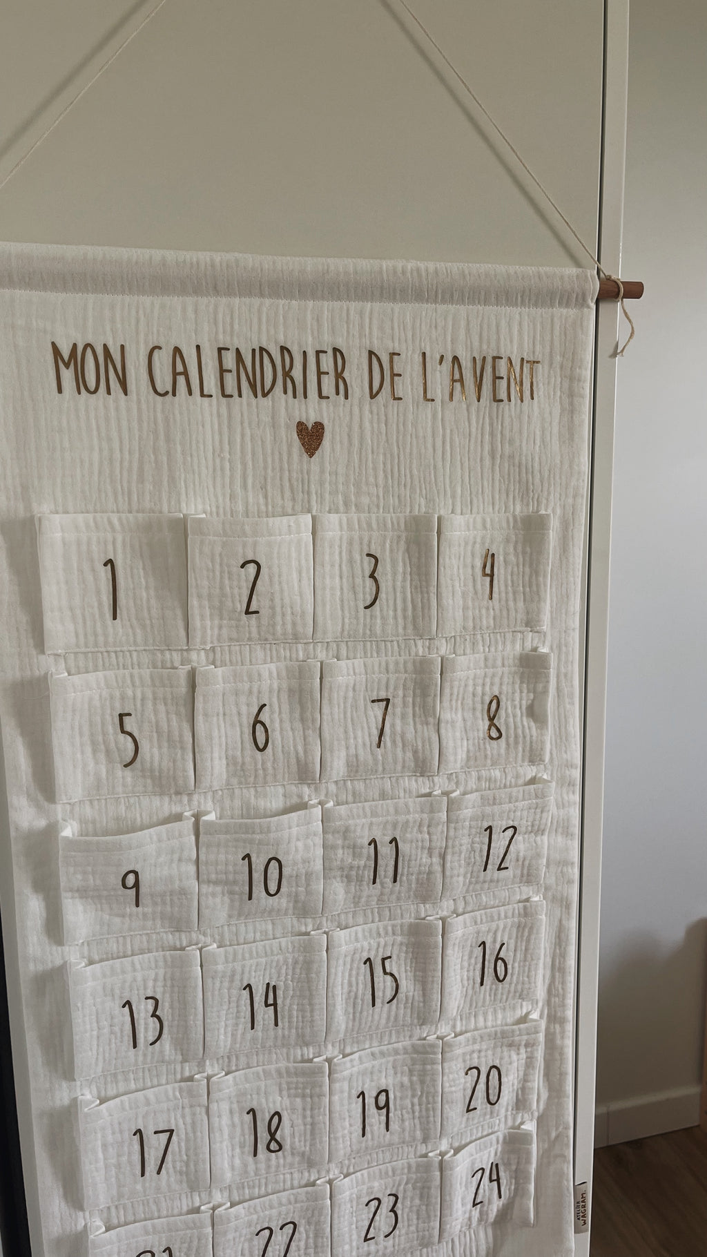 Calendrier de l’Avent | Gaze de Coton Écru