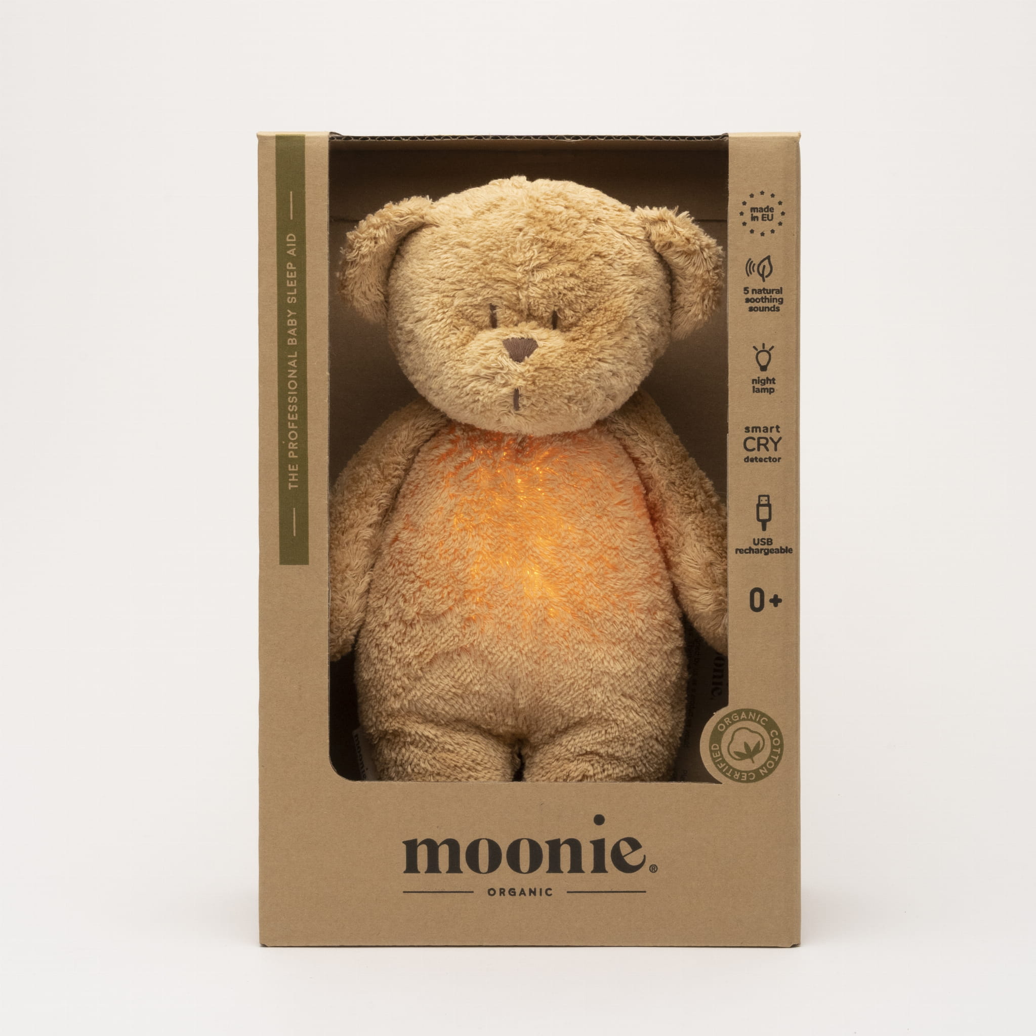 Moonie Peluche Veilleuse | Ourson Cappuccino