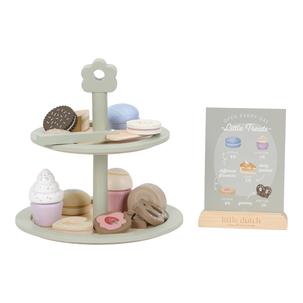 Présentoir à pâtisseries en bois