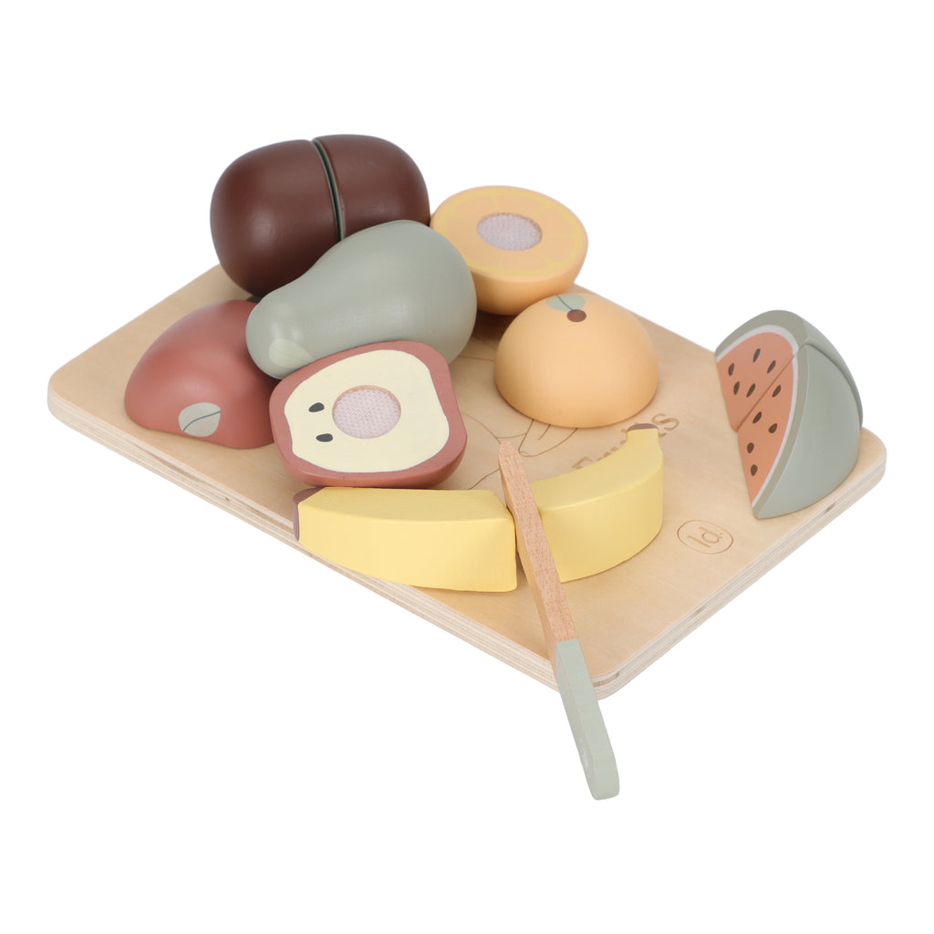 Fruits à découper en bois