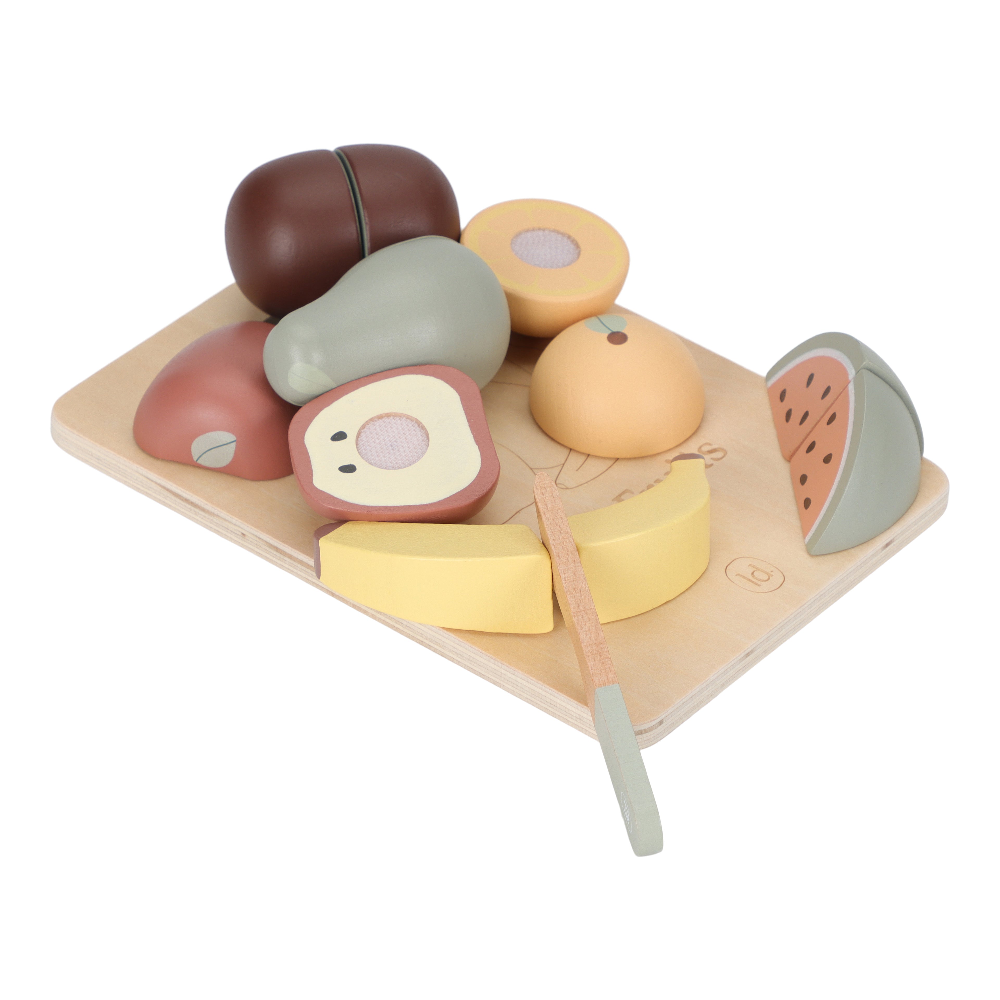 Fruits à découper en bois
