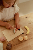 Fruits à découper en bois