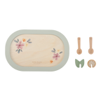 Service à thé en bois