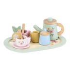 Service à thé en bois