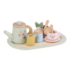 Service à thé en bois