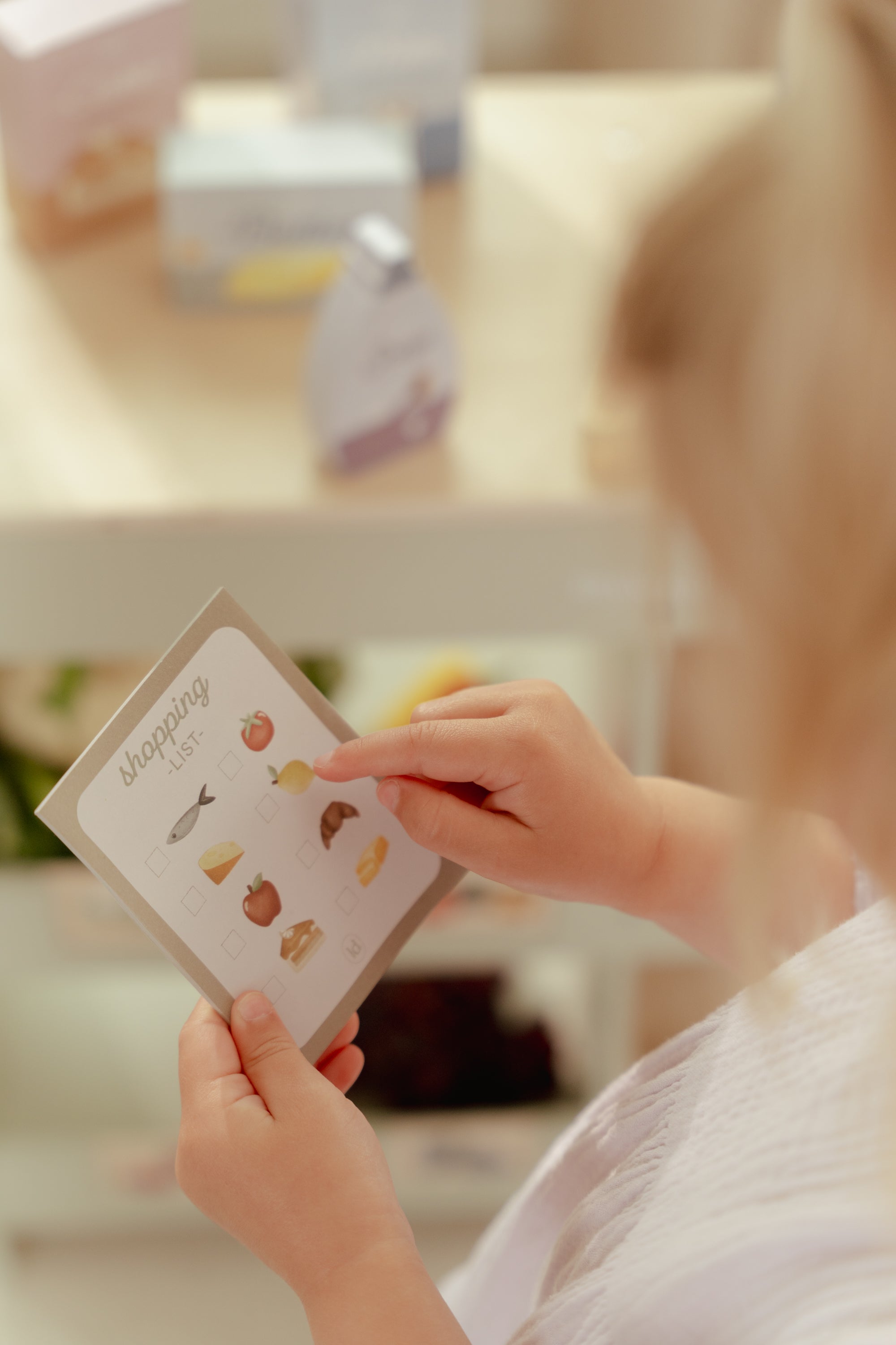 Caddie de courses en bois