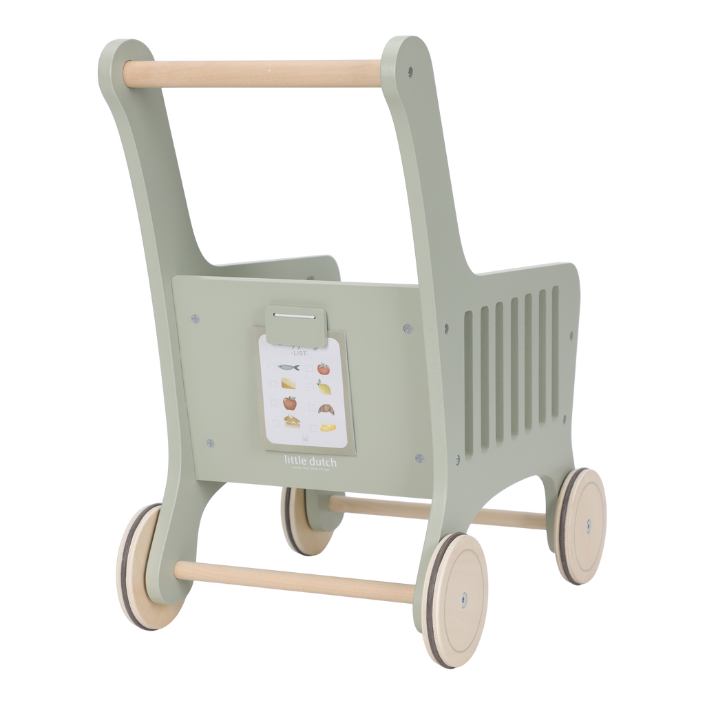 Caddie de courses en bois