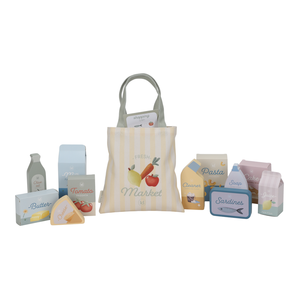 Caddie de courses en bois