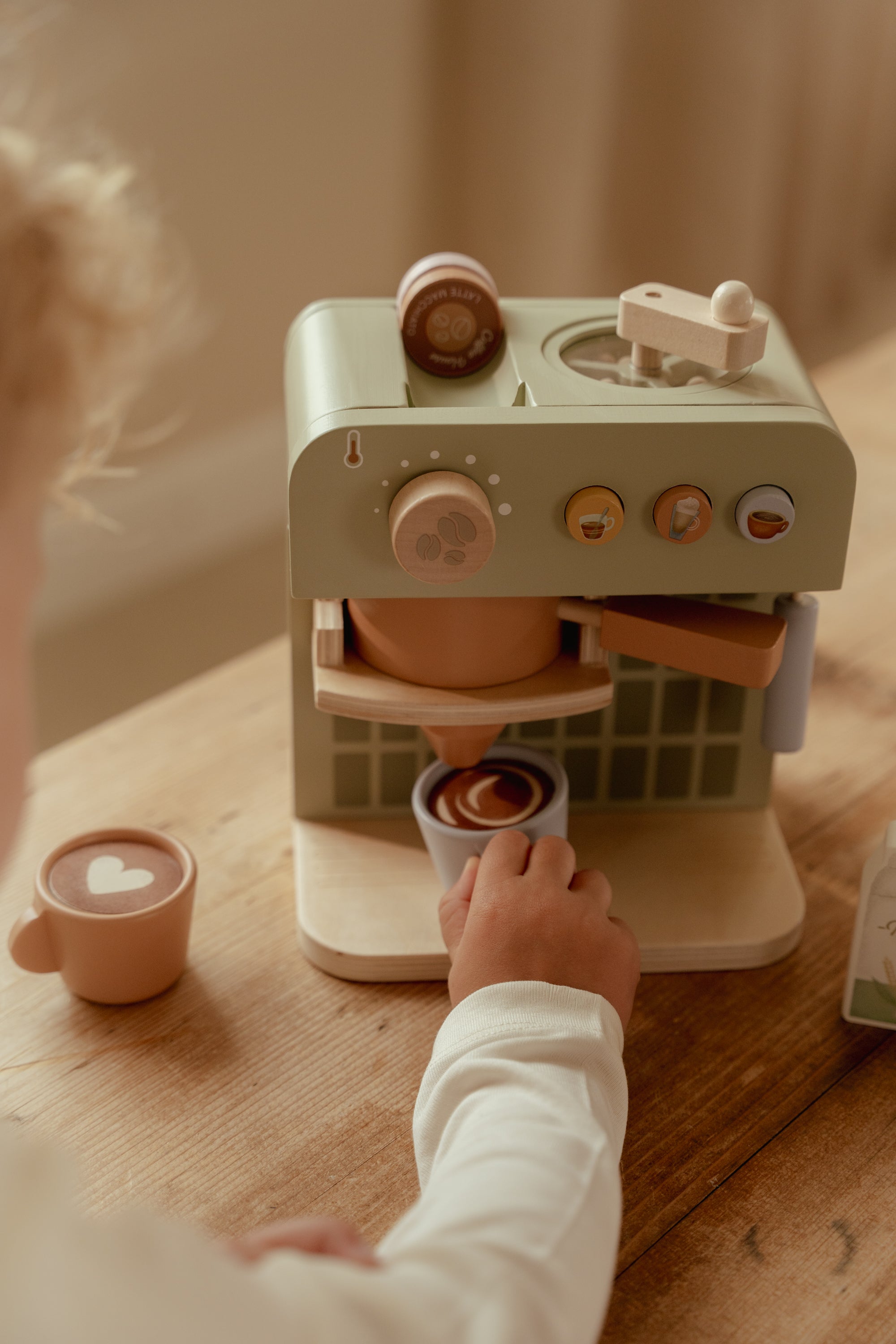Machine à café en bois