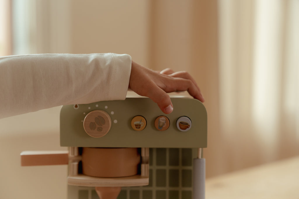 Machine à café en bois