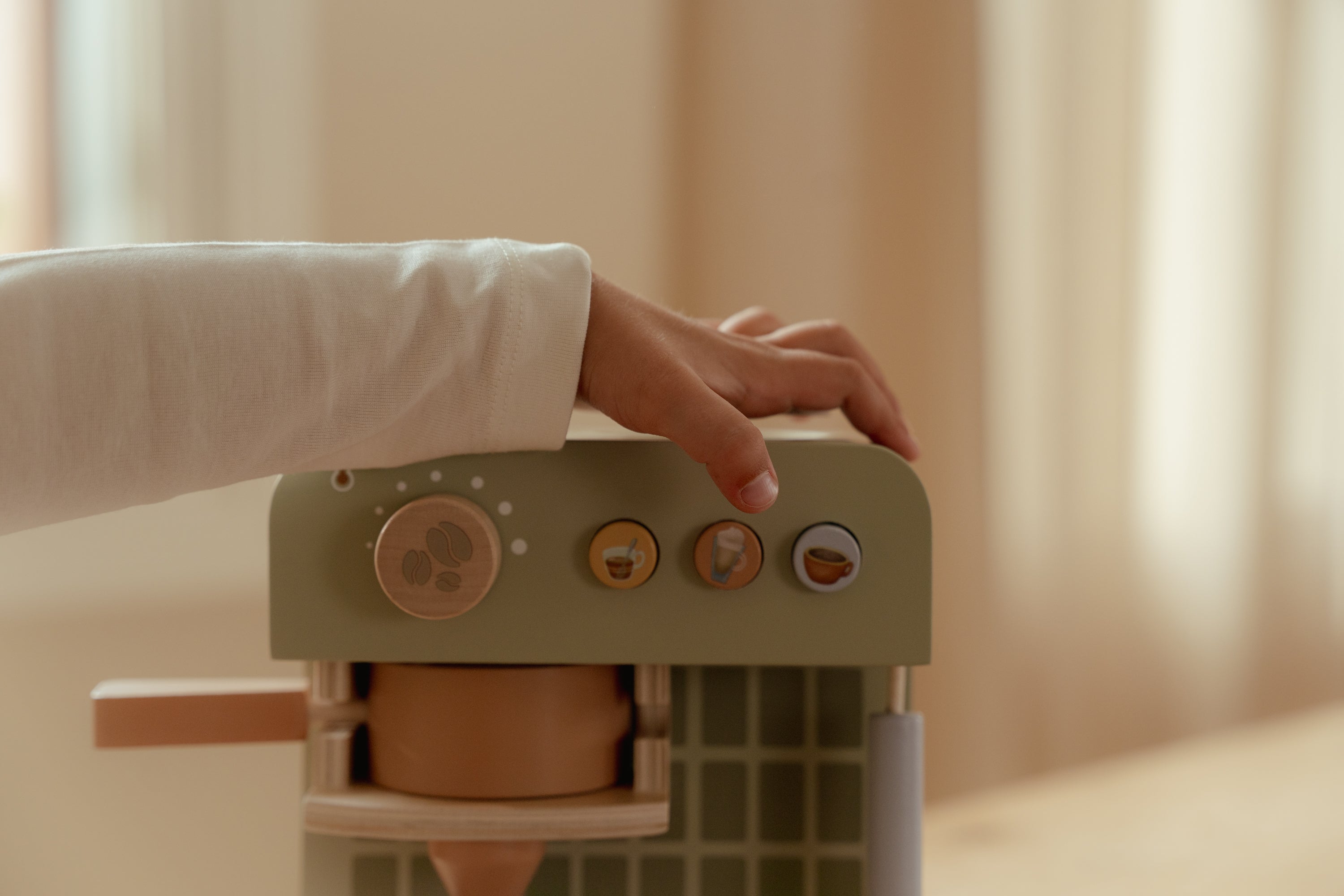 Machine à café en bois