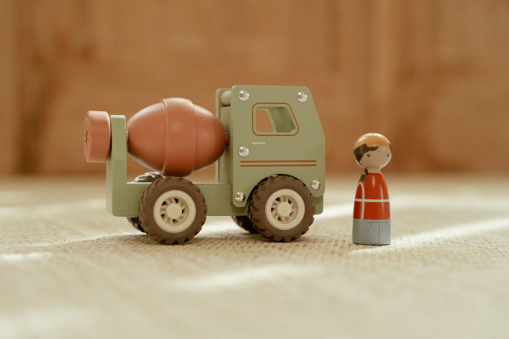 Camion toupie en bois