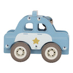 Voiture de police en bois