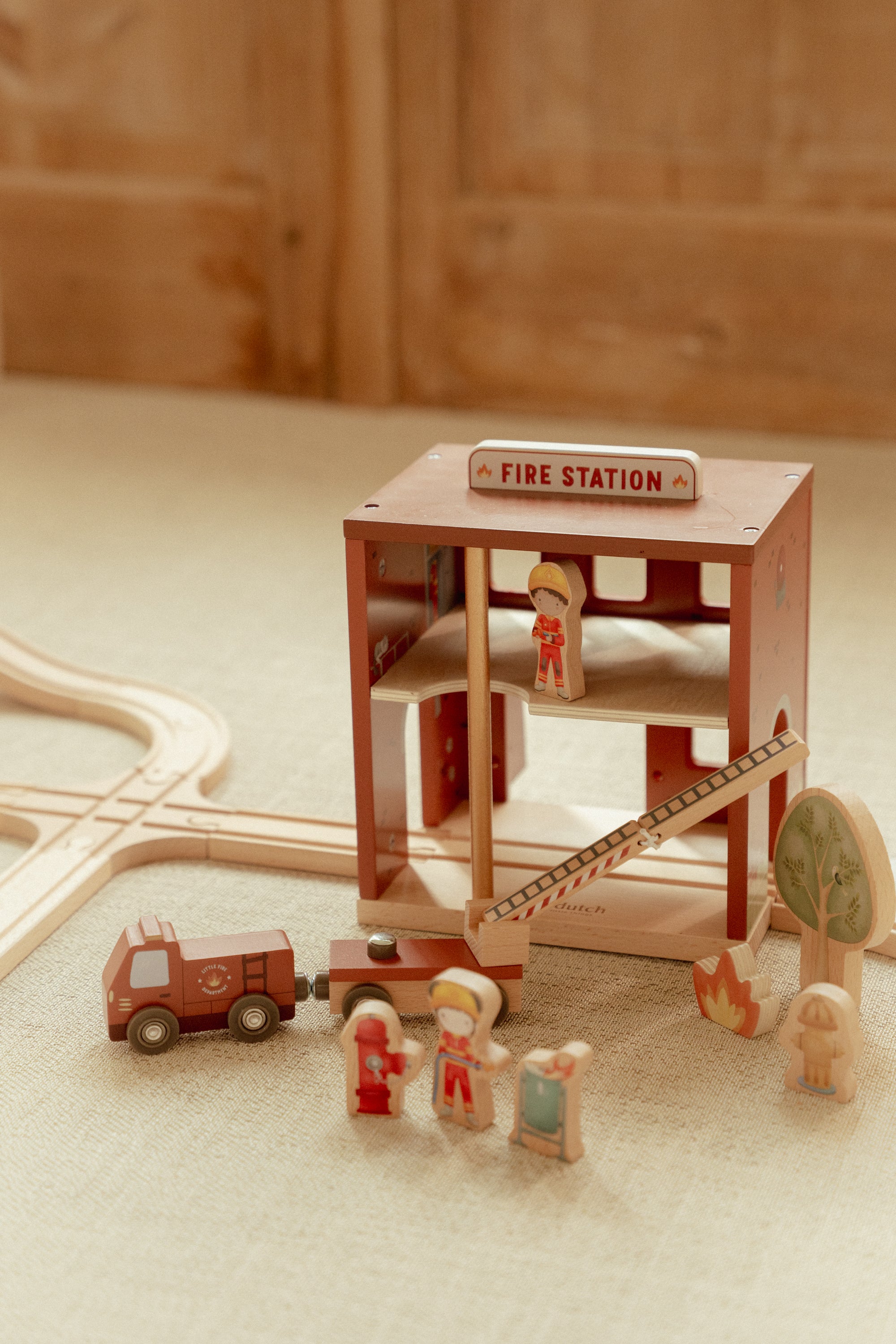 Caserne de pompier en bois
