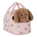 Peluche chien avec sac de transport | Jackie