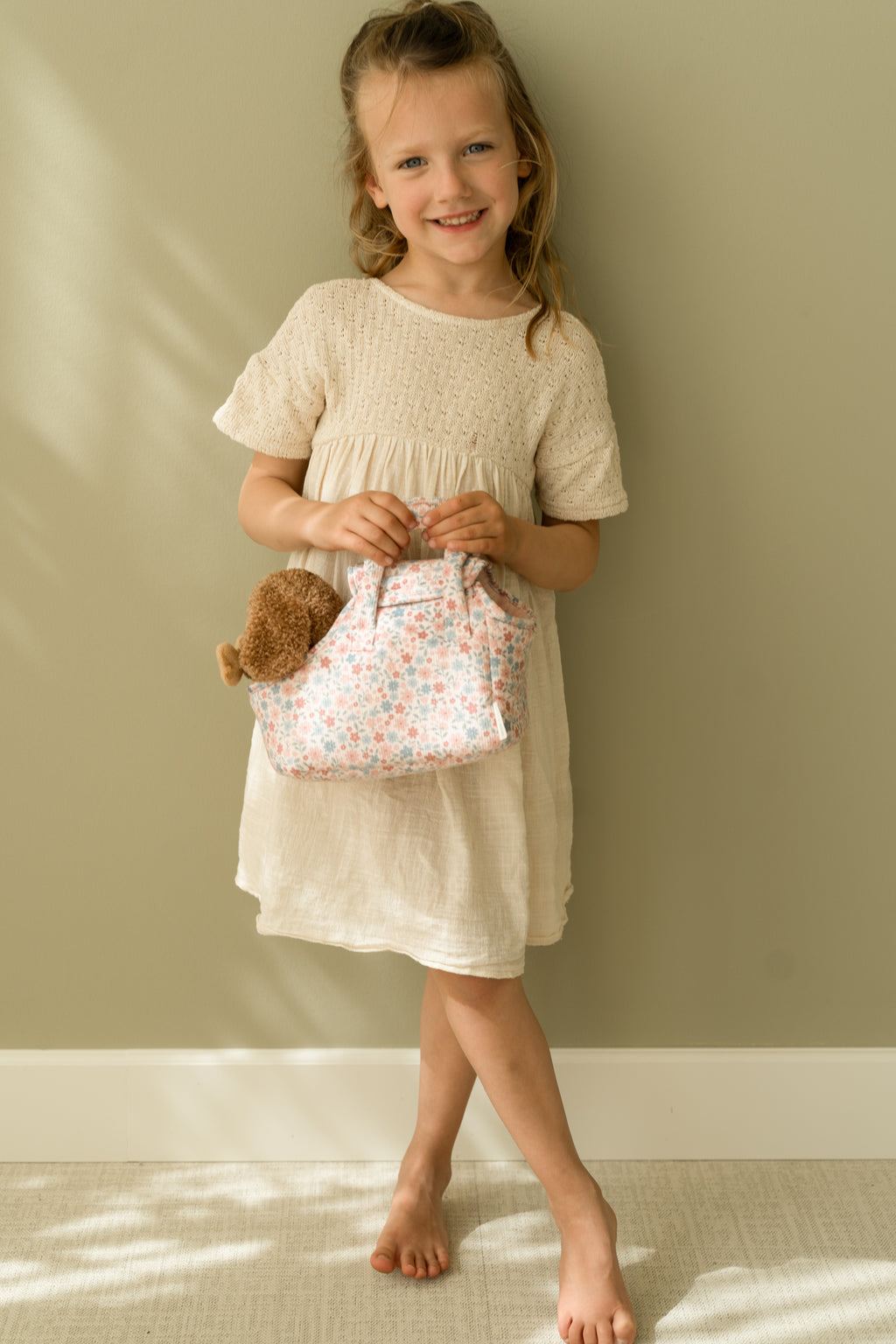 Peluche chien avec sac de transport | Jackie