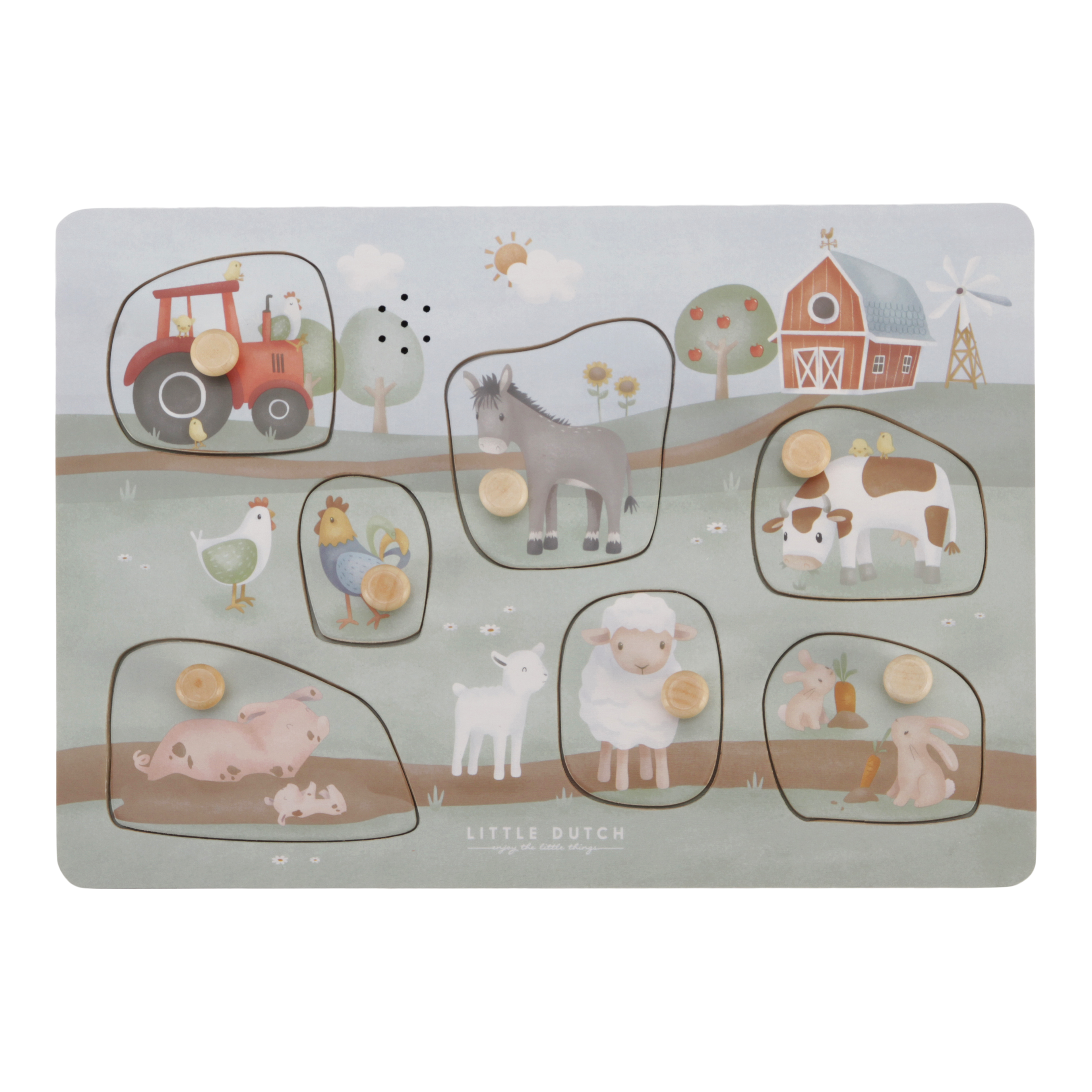 Puzzle sonore en bois | Little Farm