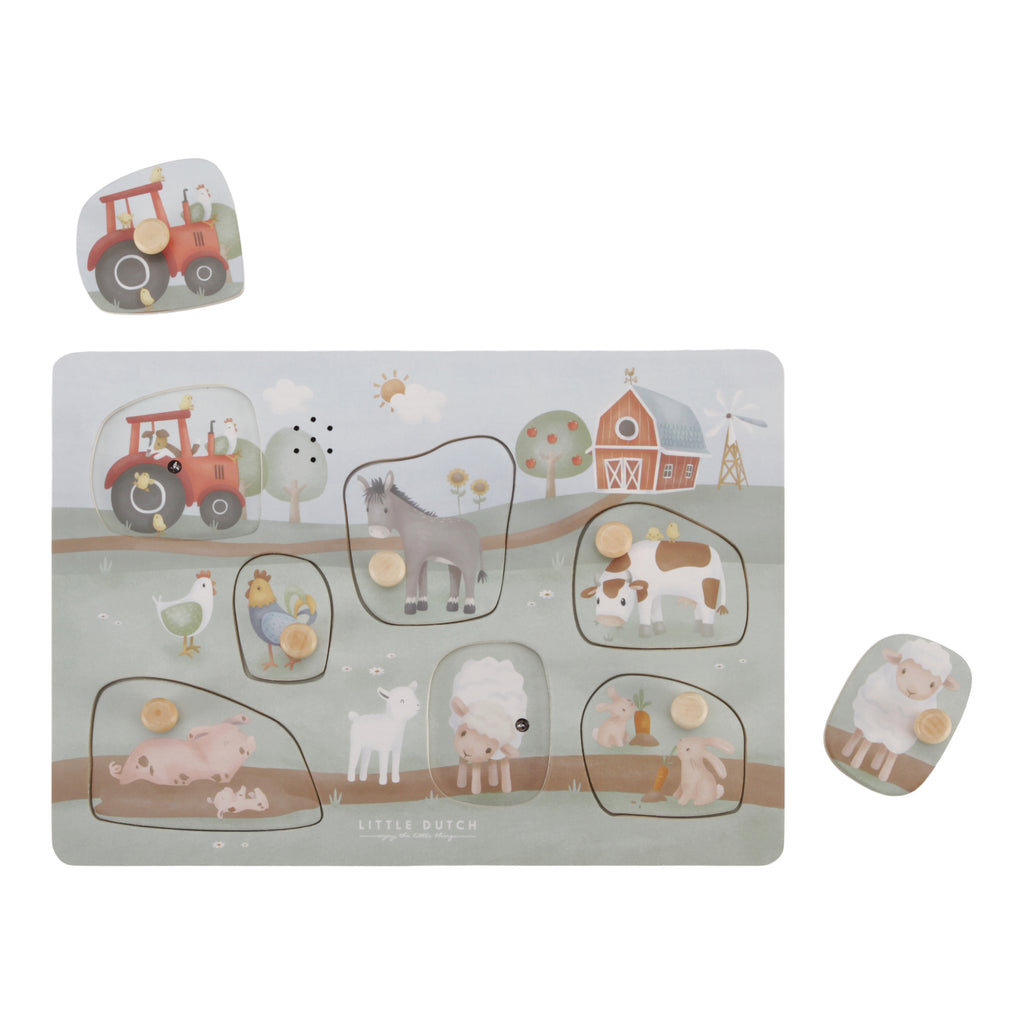 Puzzle sonore en bois | Little Farm