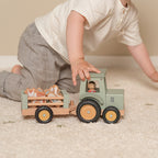 Tracteur avec remorque en bois | Little Farm