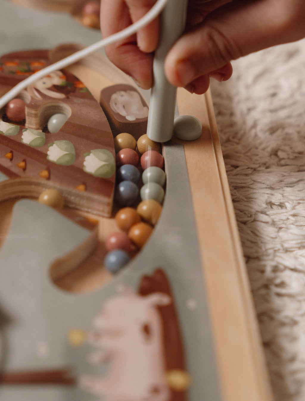 Labyrinthe magnétique en bois | Little Farm