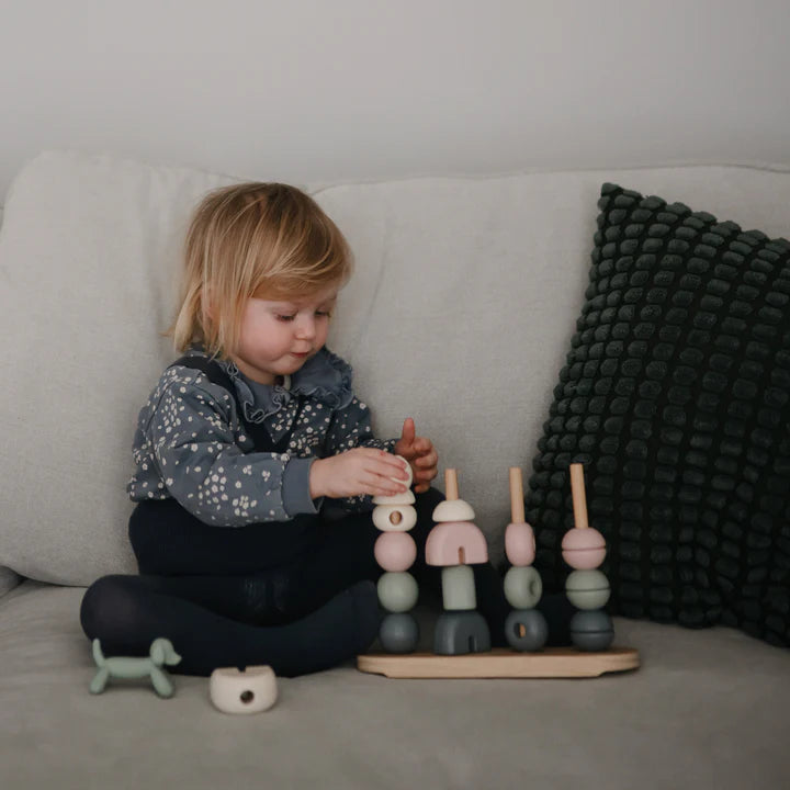 Jeux à empiler multi-formes en bois