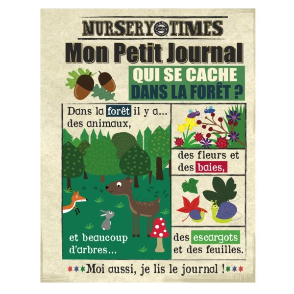 Journal en tissu | Dans la forêt
