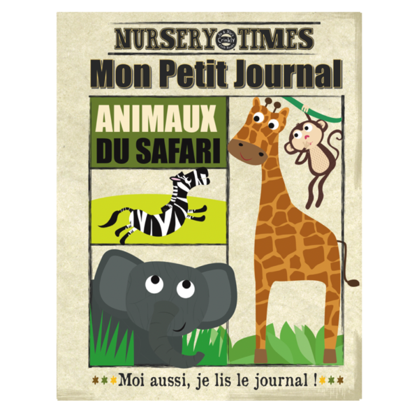 Journal en tissu | Animaux du safari