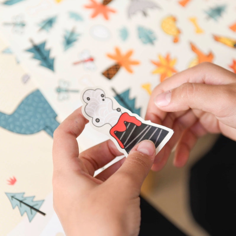 Posters d'activités stickers | les dinosaures