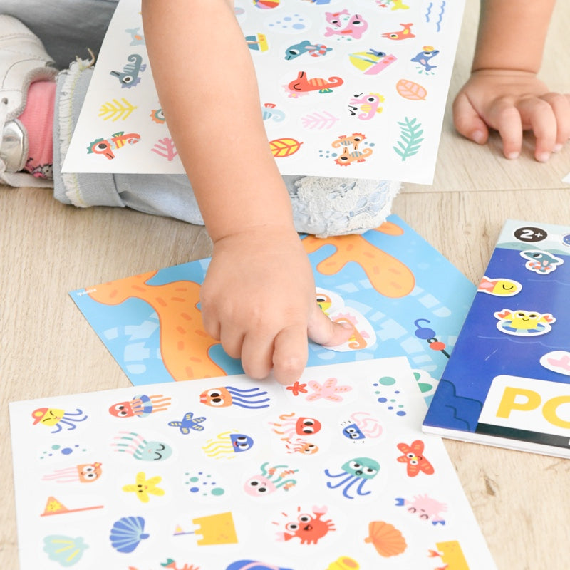 Activite en stickers | Animaux de la mer