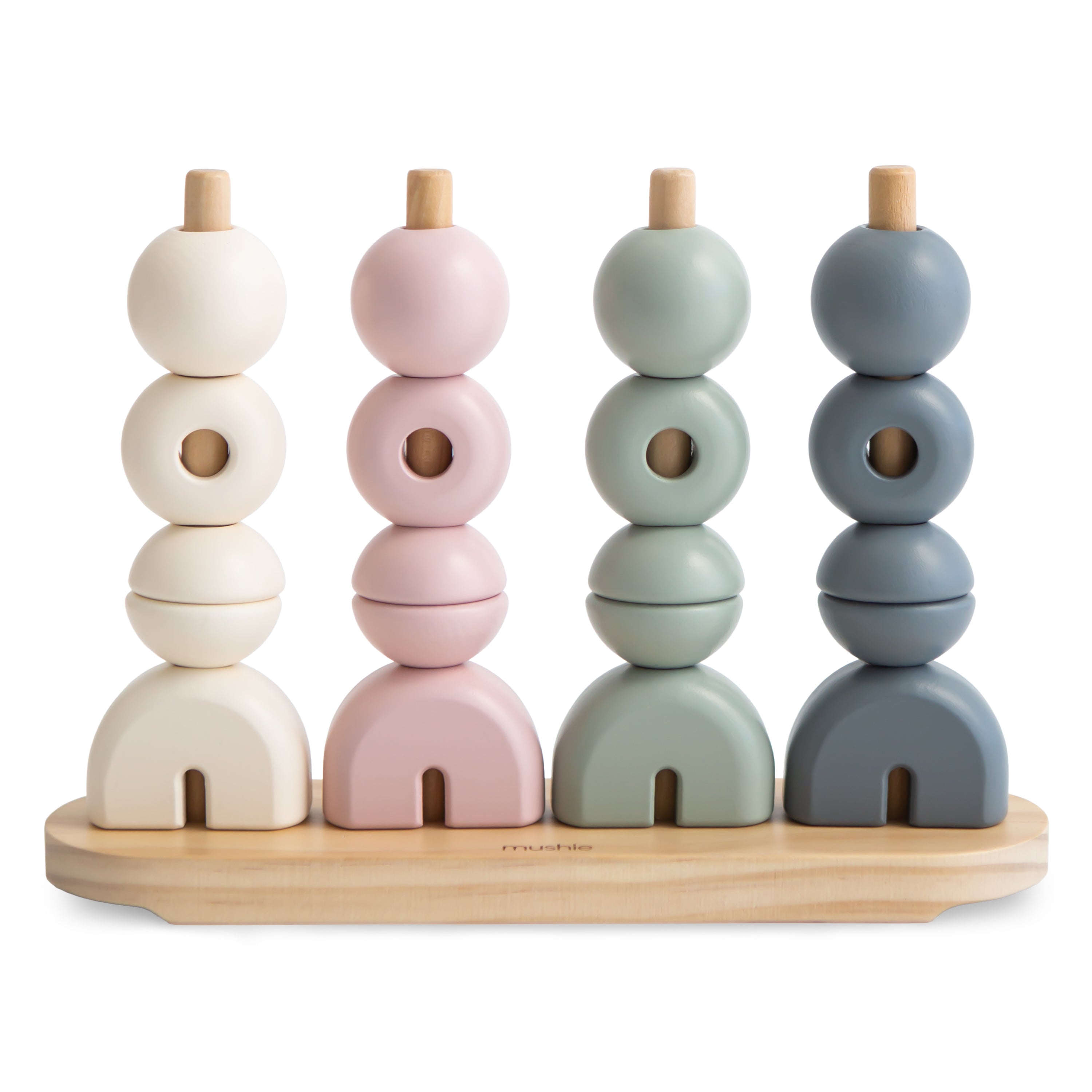 Jeux à empiler multi-formes en bois