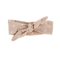 Bandeau pour poupée | Beige petits coeurs