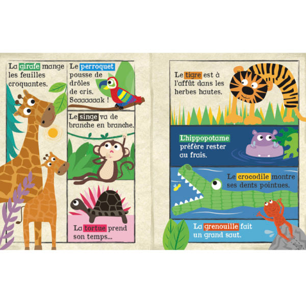 Journal en tissu | Animaux du safari