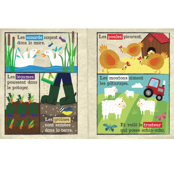 Journal en tissu | Animaux de la ferme